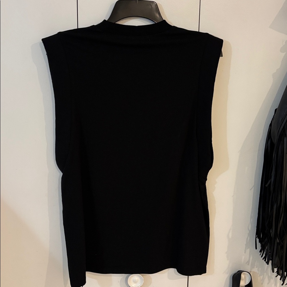 NEW The NOLI Shop Dylan crystal tank top in black,M - Picture 7 of 7